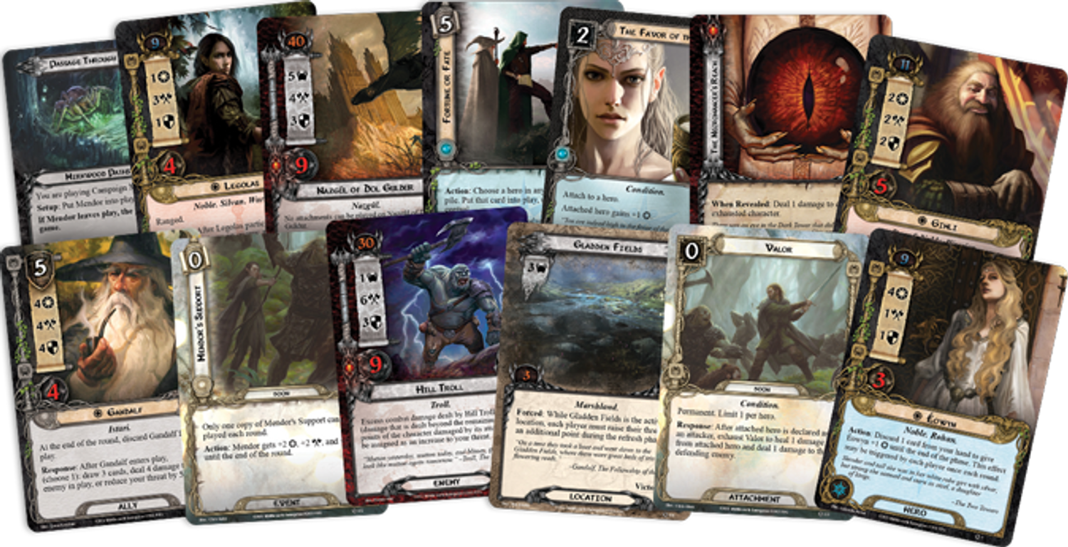 The Lord of the Rings: The Card Game – Revised Core Set cards