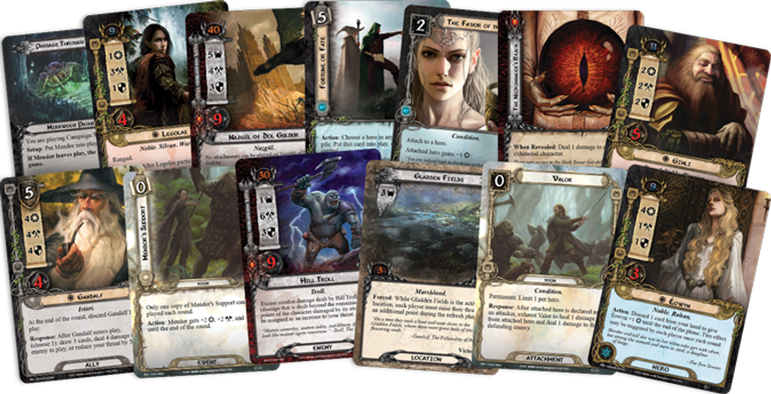 The Lord of The Rings: The Card Game - Revised Core Set Compatible Game Organizer - The Broken Token