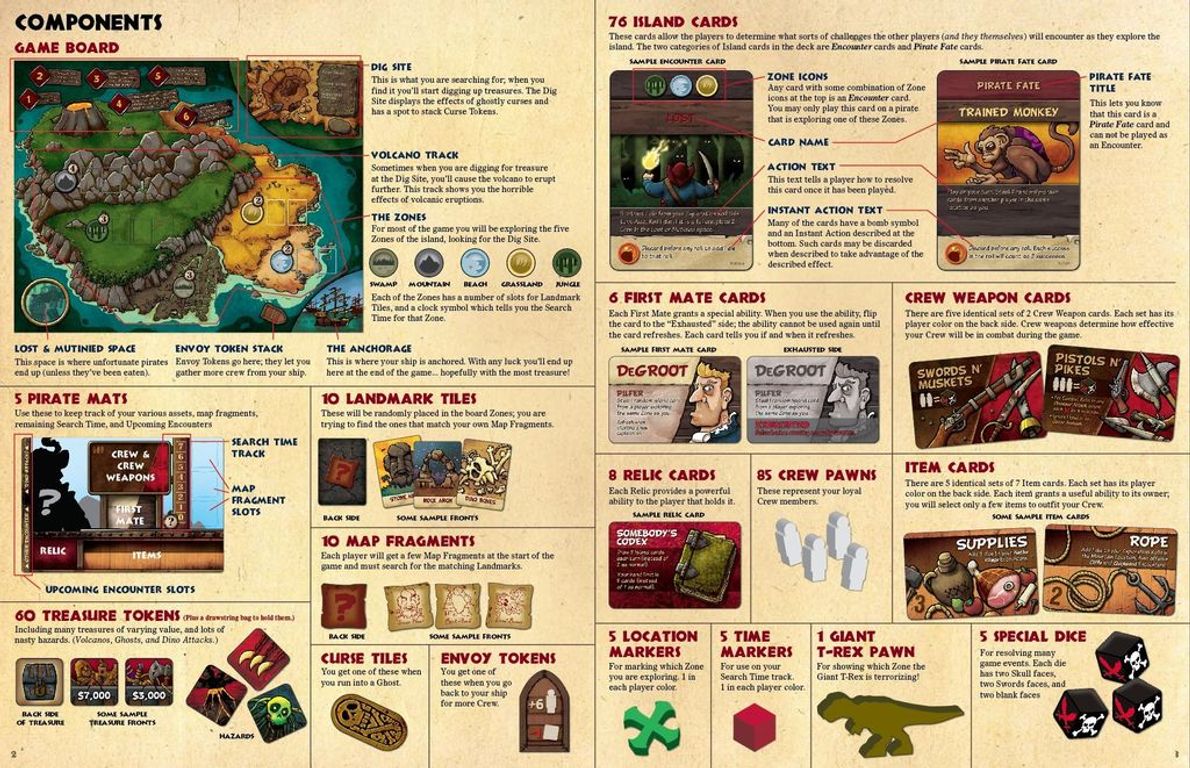 Pirates vs. Dinosaurs manuale