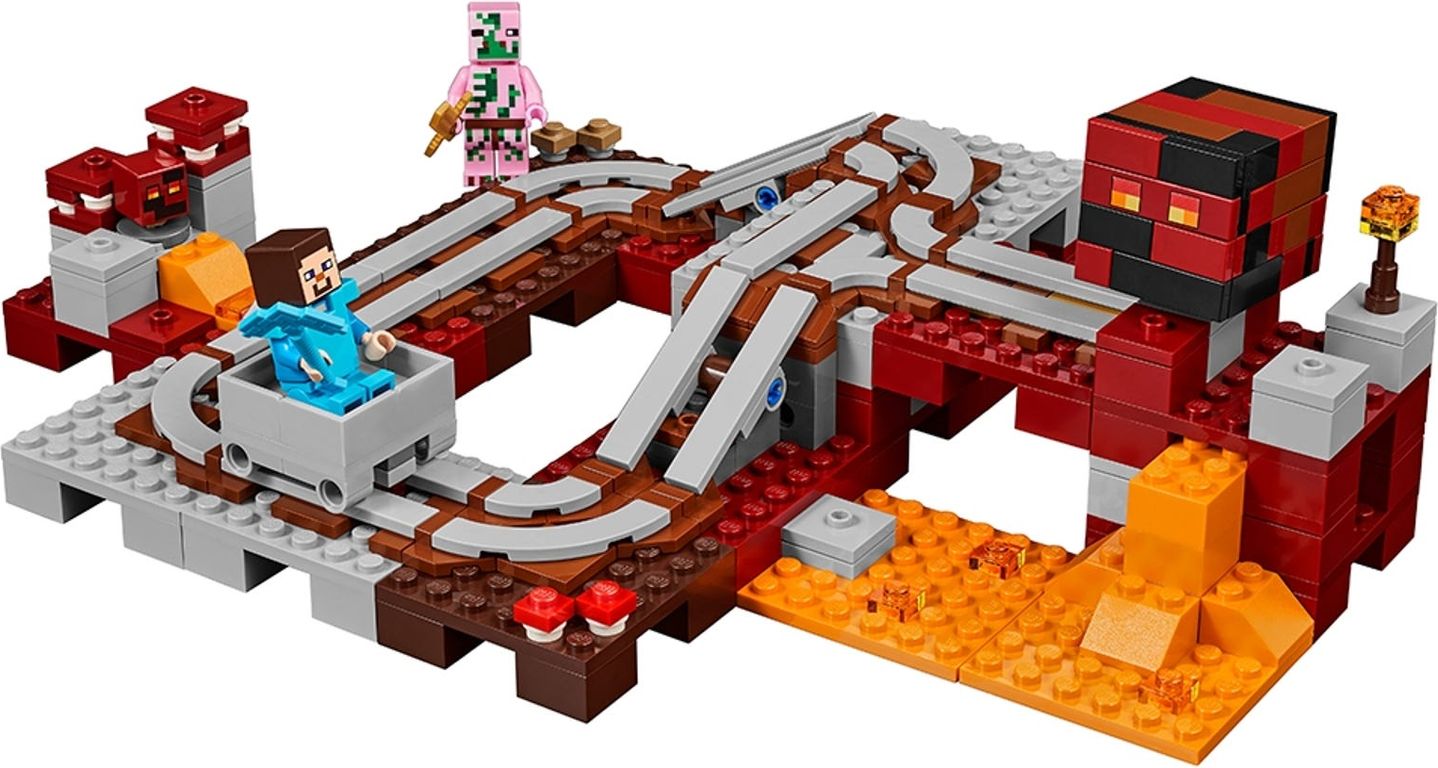 LEGO® Minecraft The Nether Railway components