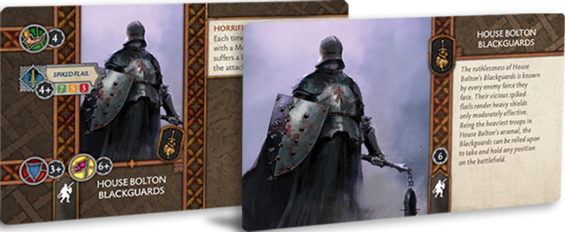 A Song of Ice & Fire: Tabletop Miniatures Game – Bolton Blackguards cards