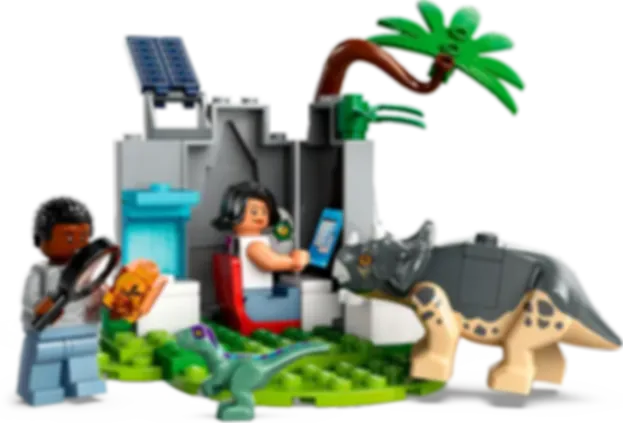 LEGO® Jurassic World Centro di soccorso dei baby dinosauri componenti