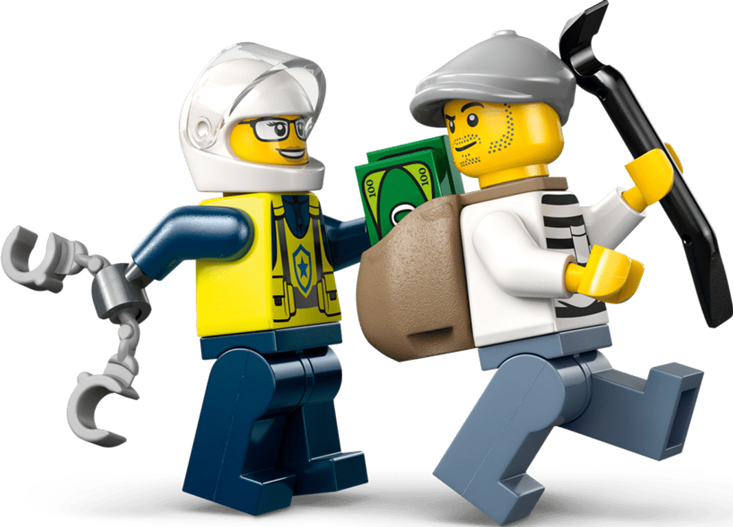 LEGO® City Police Motorcycle Chase minifigures