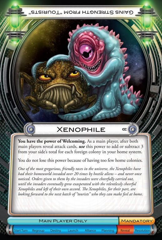 Cosmic Encounter: Cosmic Conflict Xenophile carte