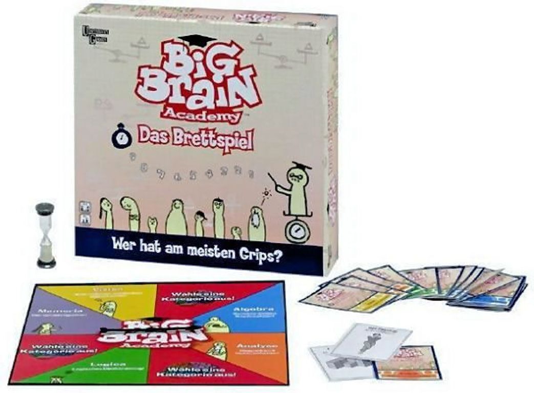 Big Brain Academy Boardgame componenti