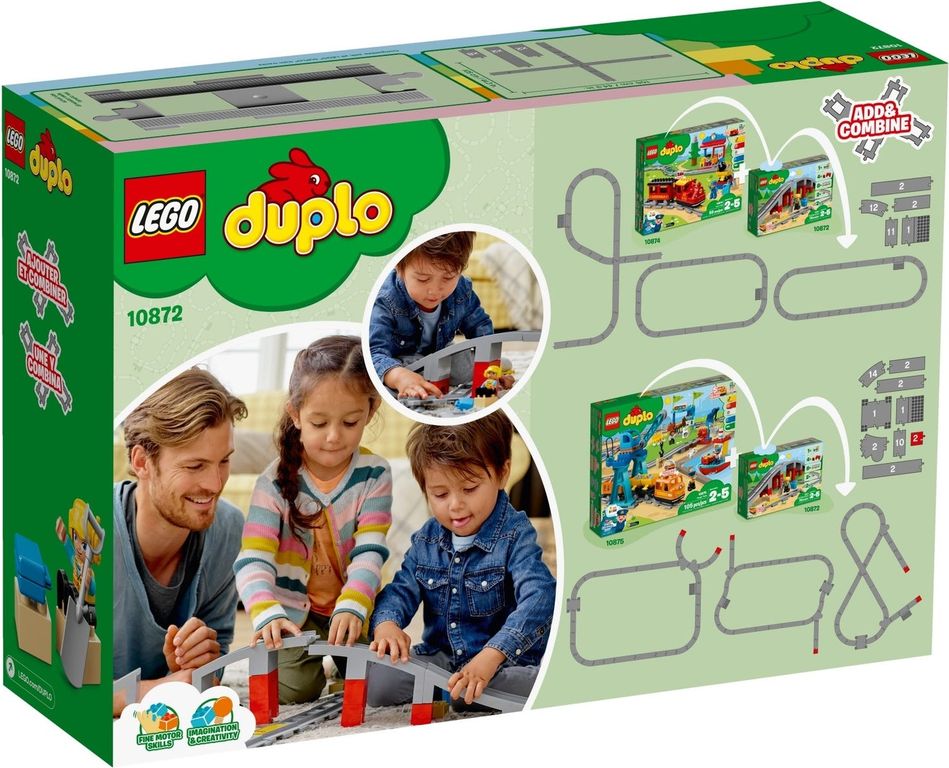 LEGO® DUPLO® Train Bridge and Tracks back of the box