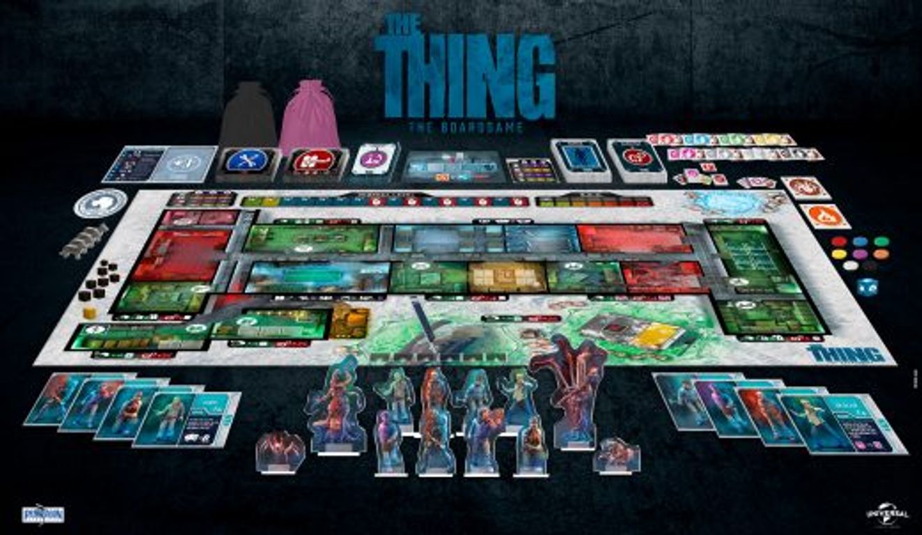 The Thing: Das Brettspiel komponenten