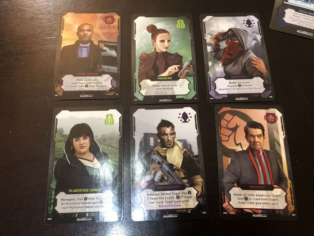 Coup: Rebellion G54 - Anarchy cards