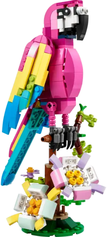 LEGO® Creator Loro Rosa Exótico partes