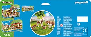 Playmobil® Country Ponies with Foals back of the box