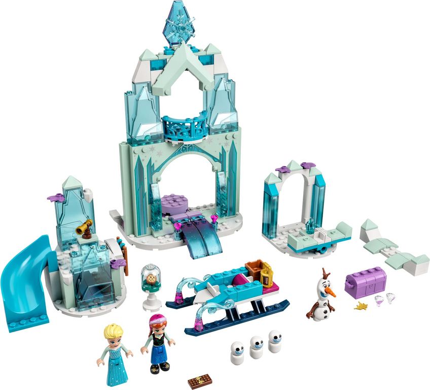 LEGO® Disney Anna and Elsa's Frozen Wonderland components