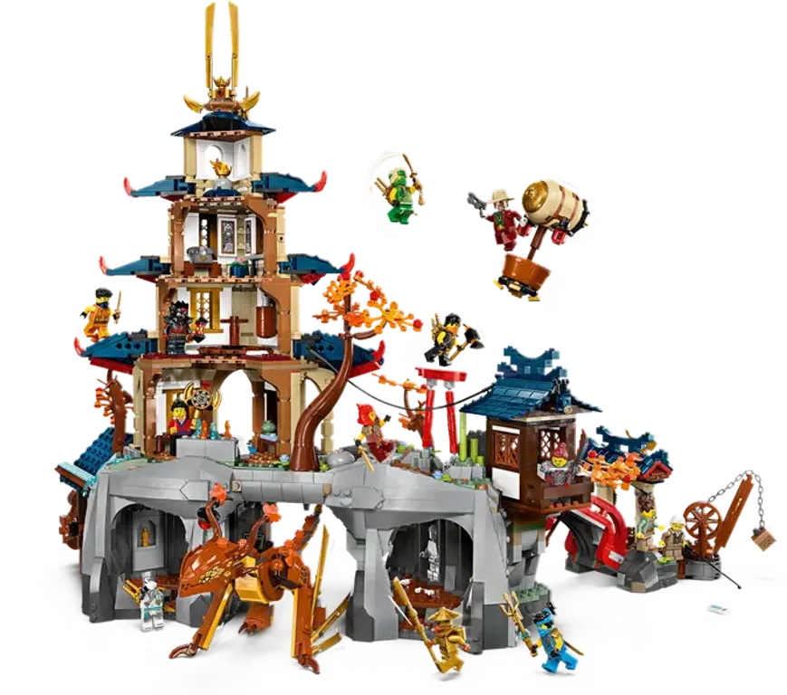 LEGO® Ninjago Tournament Temple City components