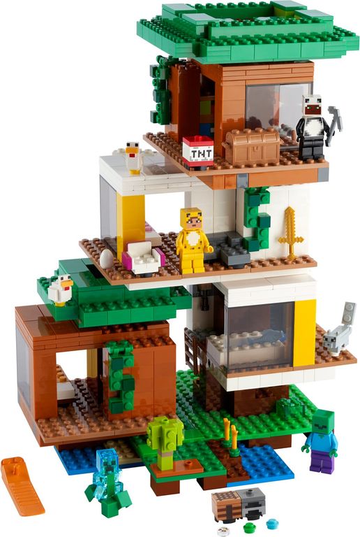 LEGO® Minecraft La casa sull'albero moderna componenti