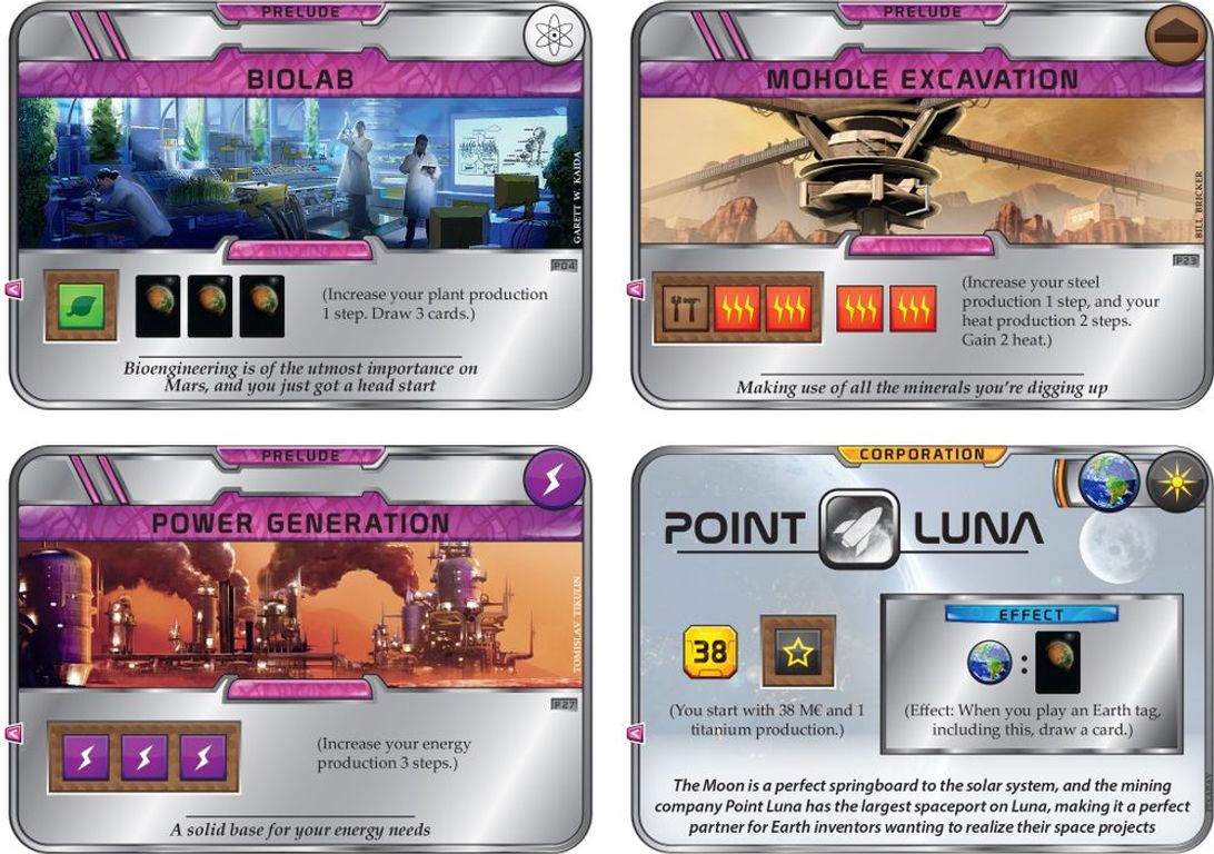 Terraforming Mars: Prelude cards