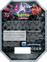 Pokémon TCG: Crown Zenith Tin (Galarian Moltres) parte posterior de la caja