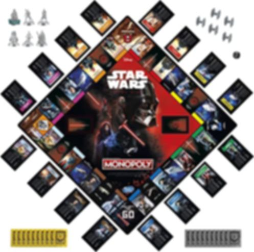 Monopoly: Star Wars Dark Side componenti