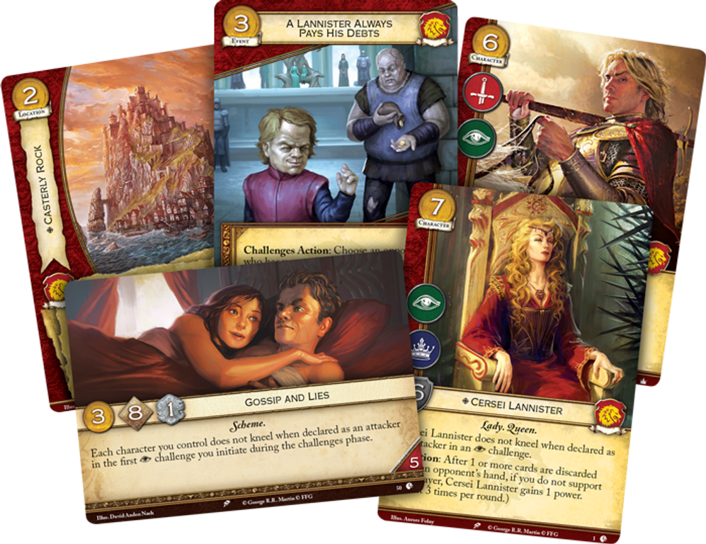 A Game of Thrones: The Card Game (Second Edition) – House Lannister Intro Deck karten