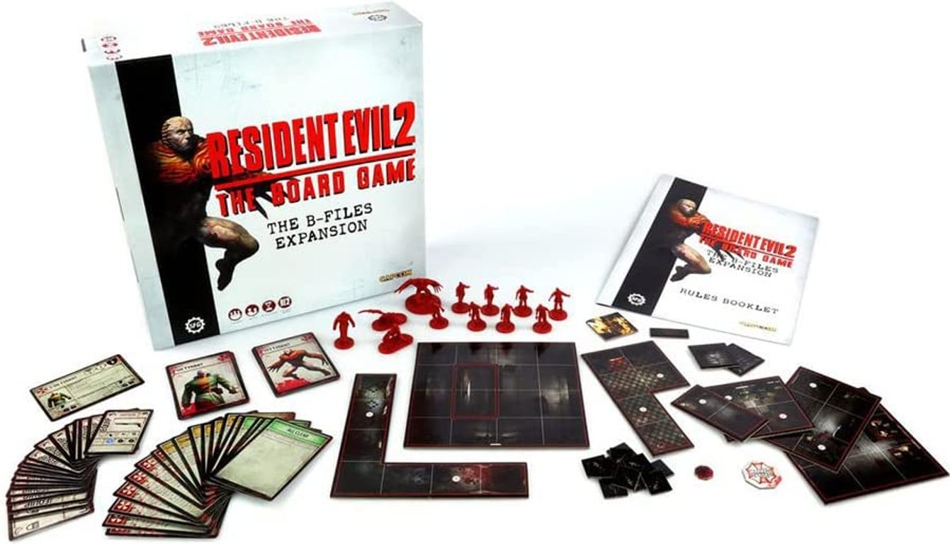 Resident Evil 2: The Board Game - B-Files Expansion komponenten