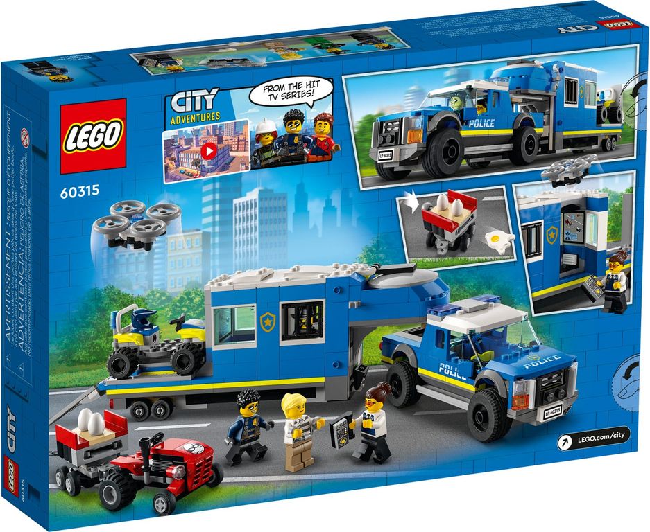 LEGO® City Central Móvil de Policía parte posterior de la caja