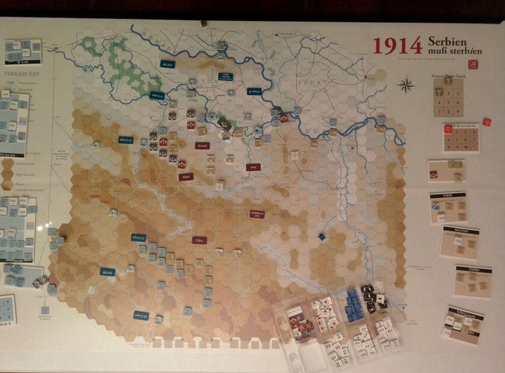 1914: Serbien muß sterbien spielbrett