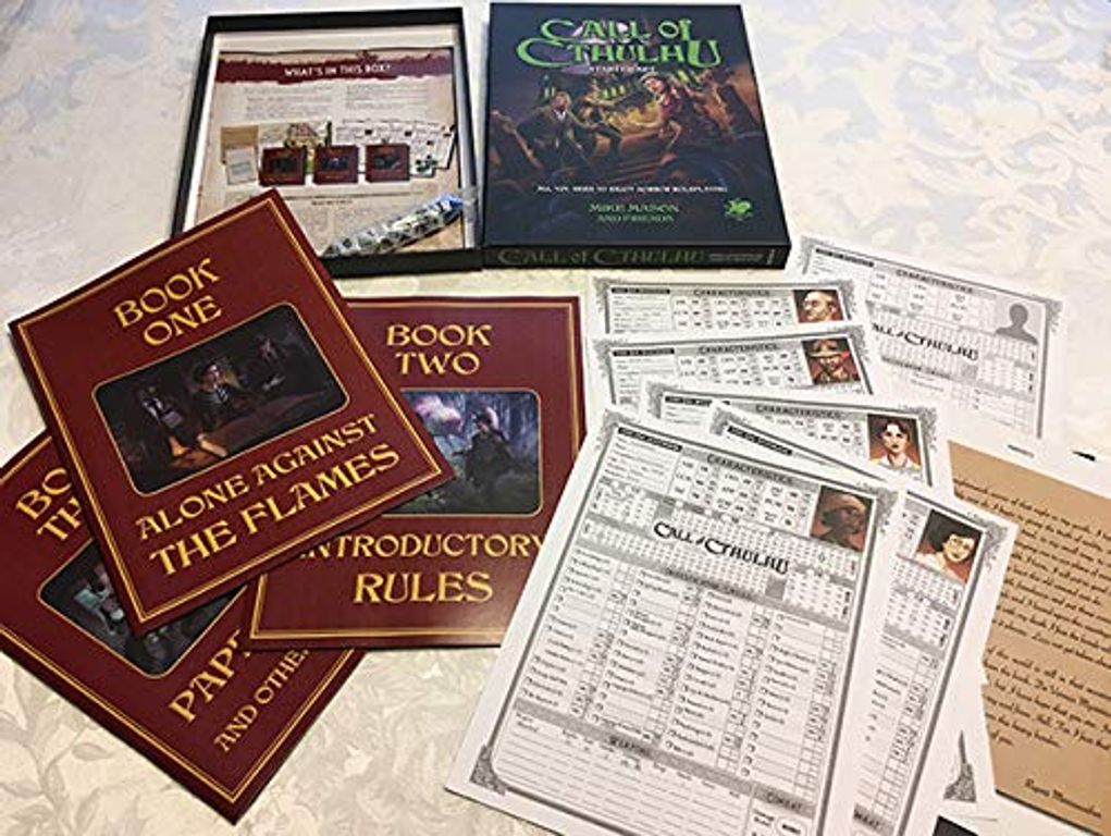 Call of Cthulhu Starter Set partes