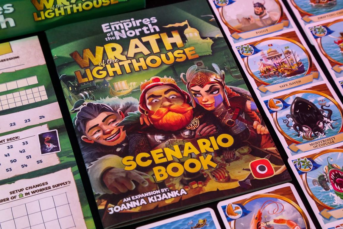 Imperial Settlers: Empires of the North – Wrath of the Lighthouse components