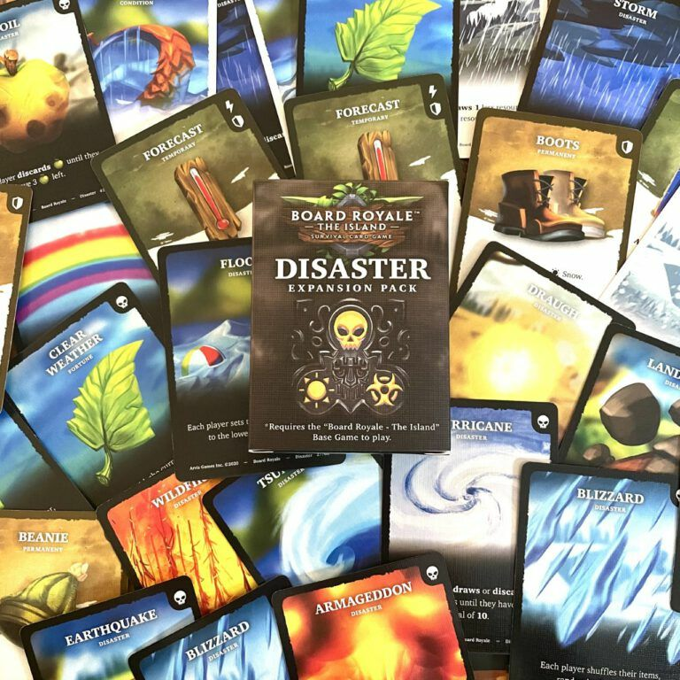 Board Royale: The Island – Disasters Expansion Pack kaarten