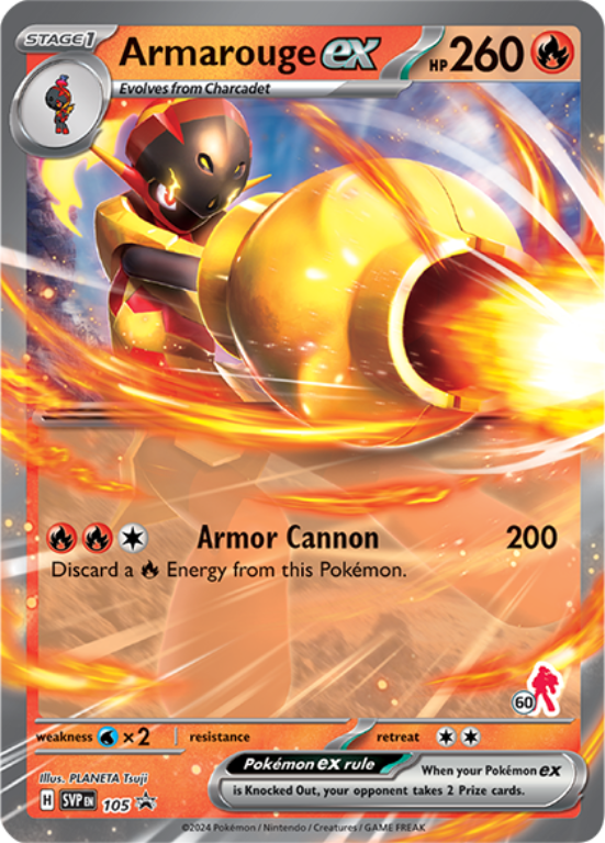 Pokémon Trading Card Game Battle Academy 2024 Armarouge EX kaart