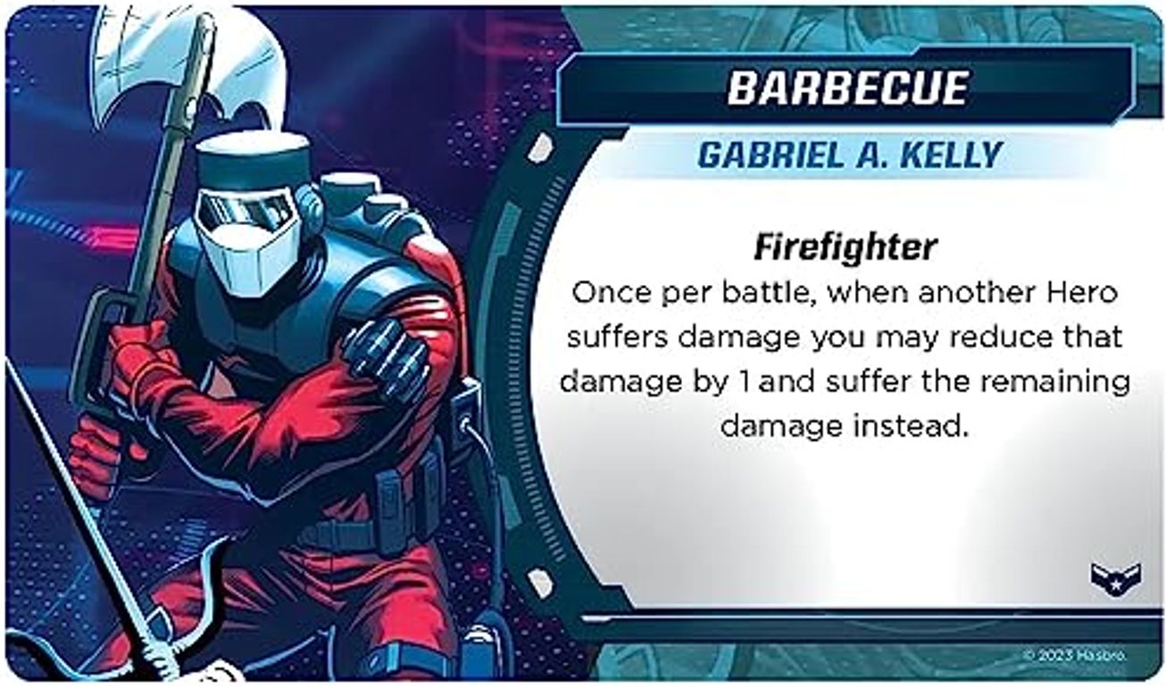 G.I. JOE Mission Critical: Vanguard Strike Barbecue kaart