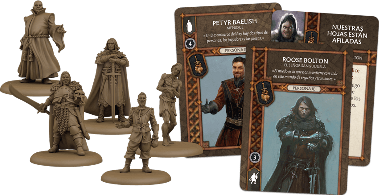 A Song of Ice & Fire: Tabletop Miniatures Game – Neutral Heroes I components