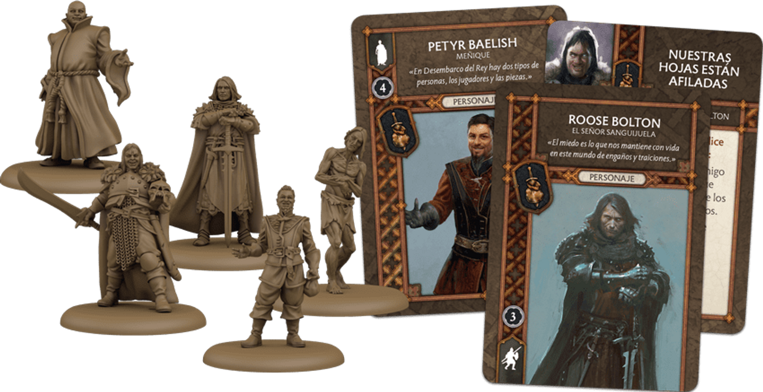 A Song of Ice & Fire: Tabletop Miniatures Game – Neutral Heroes I componenten