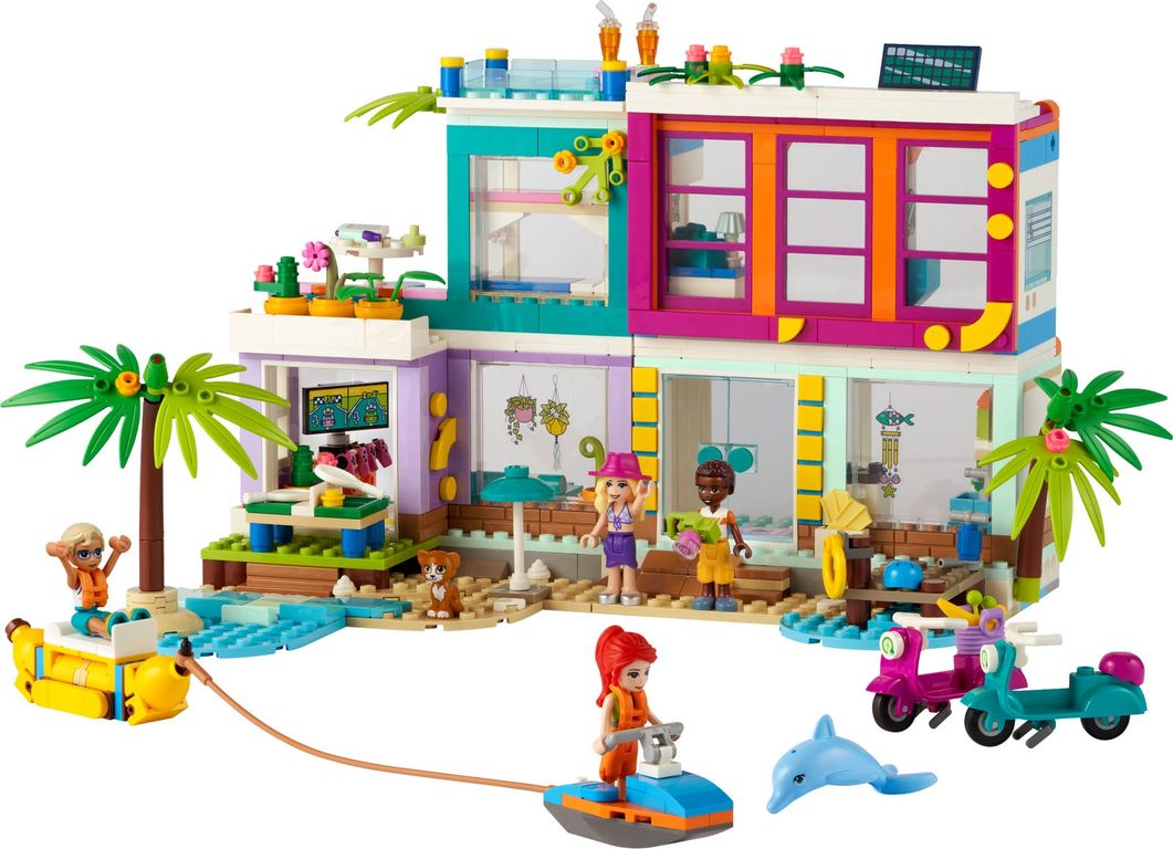 LEGO® Friends Casa delle vacanze sulla spiaggia componenti