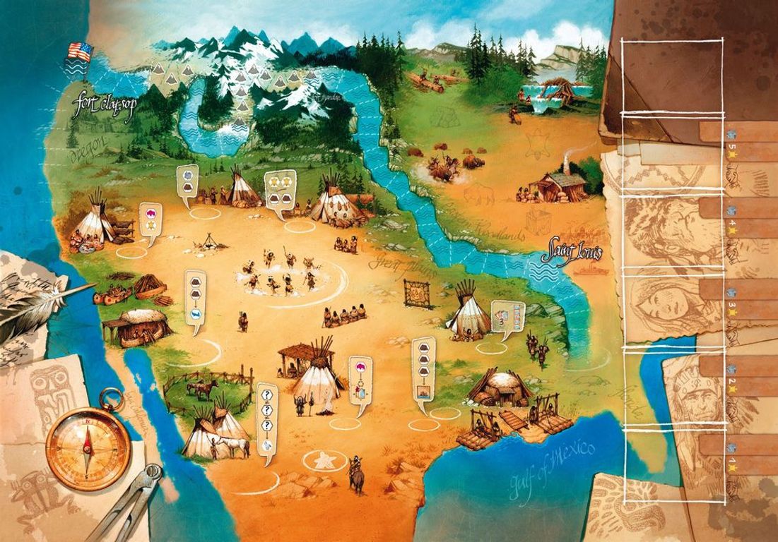 Lewis & Clark: The Expedition plateau de jeu