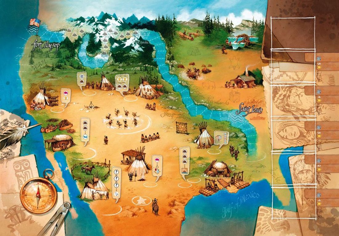 Lewis & Clark: Die Expedition spielbrett