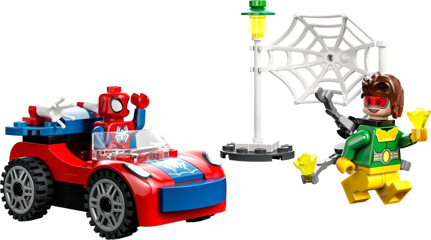 LEGO® Marvel L’auto di Spider-Man e Doc Ock componenti