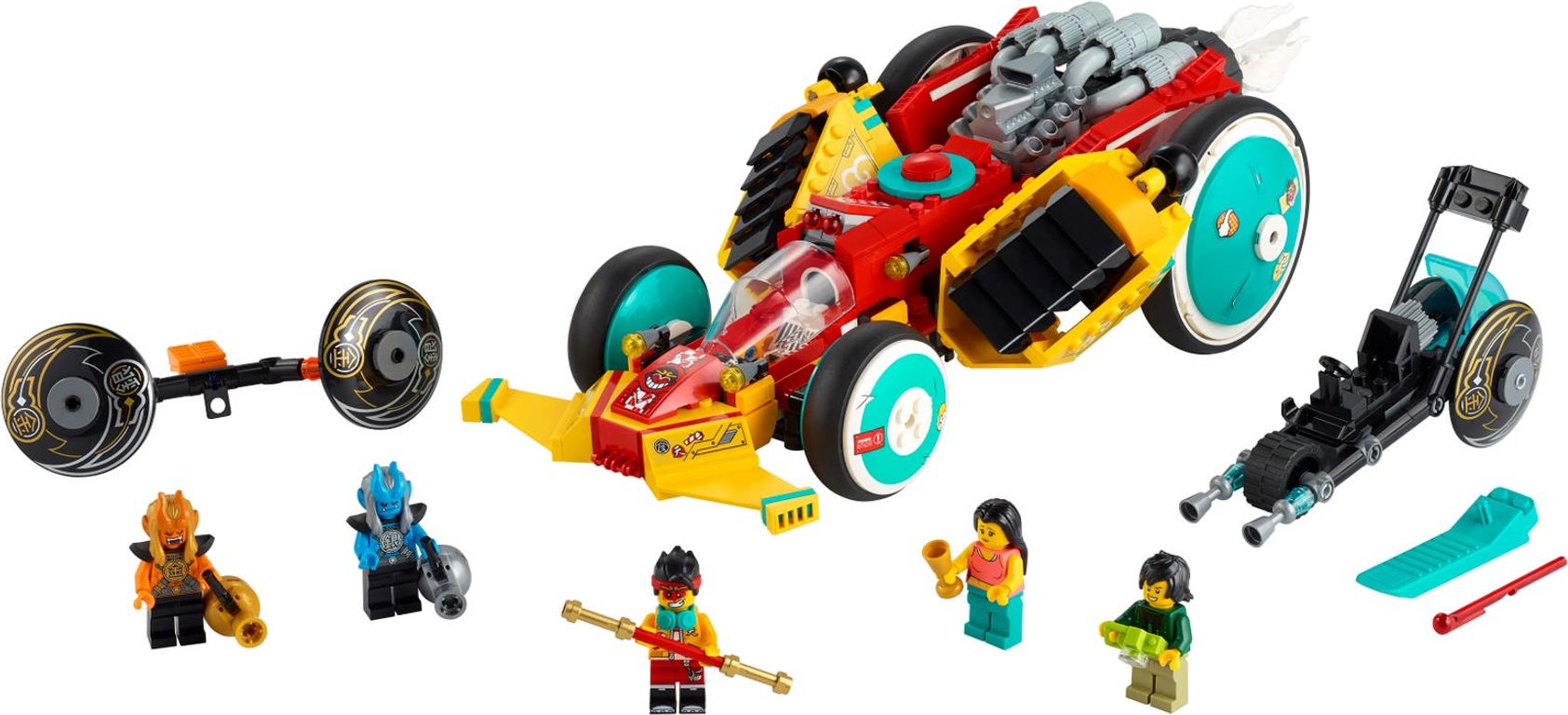 LEGO® Monkie Kid Monkie Kids™ Wolken Roadster komponenten