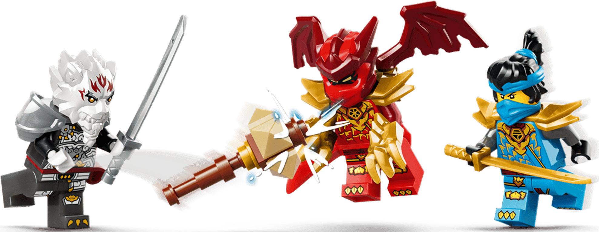 LEGO® Ninjago Zilvar and Grimtak the Dragon Beast minifigures