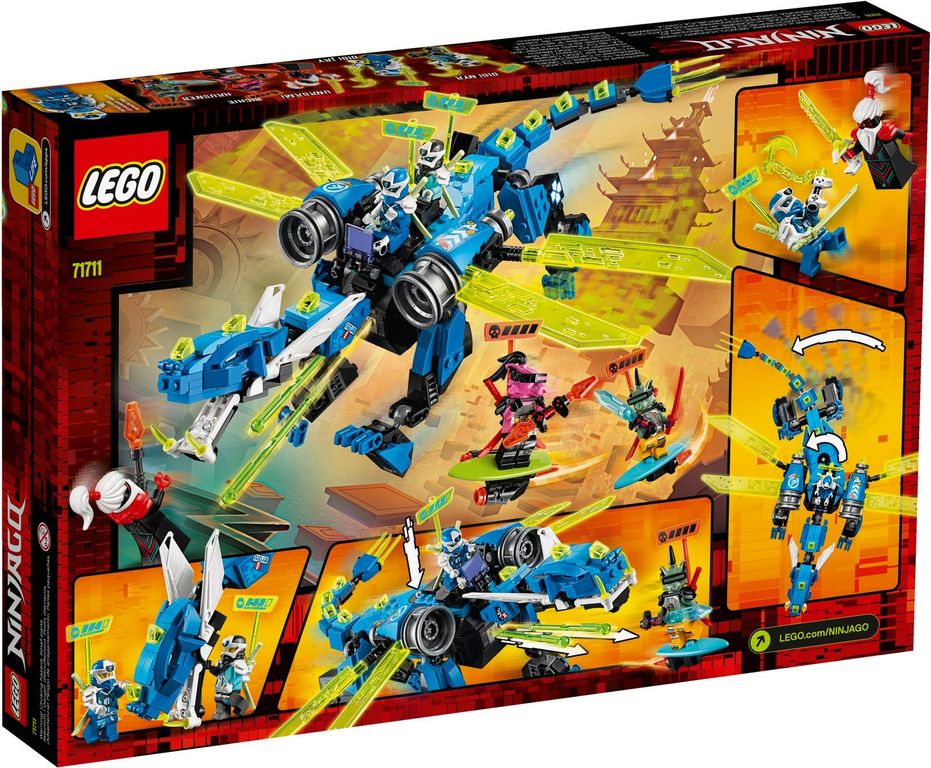 LEGO® Ninjago Jay's Cyber Dragon back of the box