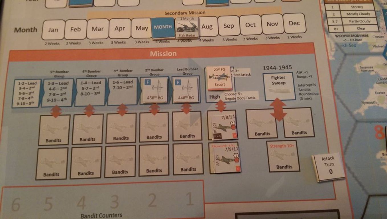 B-17 Flying Fortress Leader game board