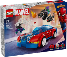 LEGO® Marvel La voiture de course de Spider-Man contre le Bouffon Vert venomisé