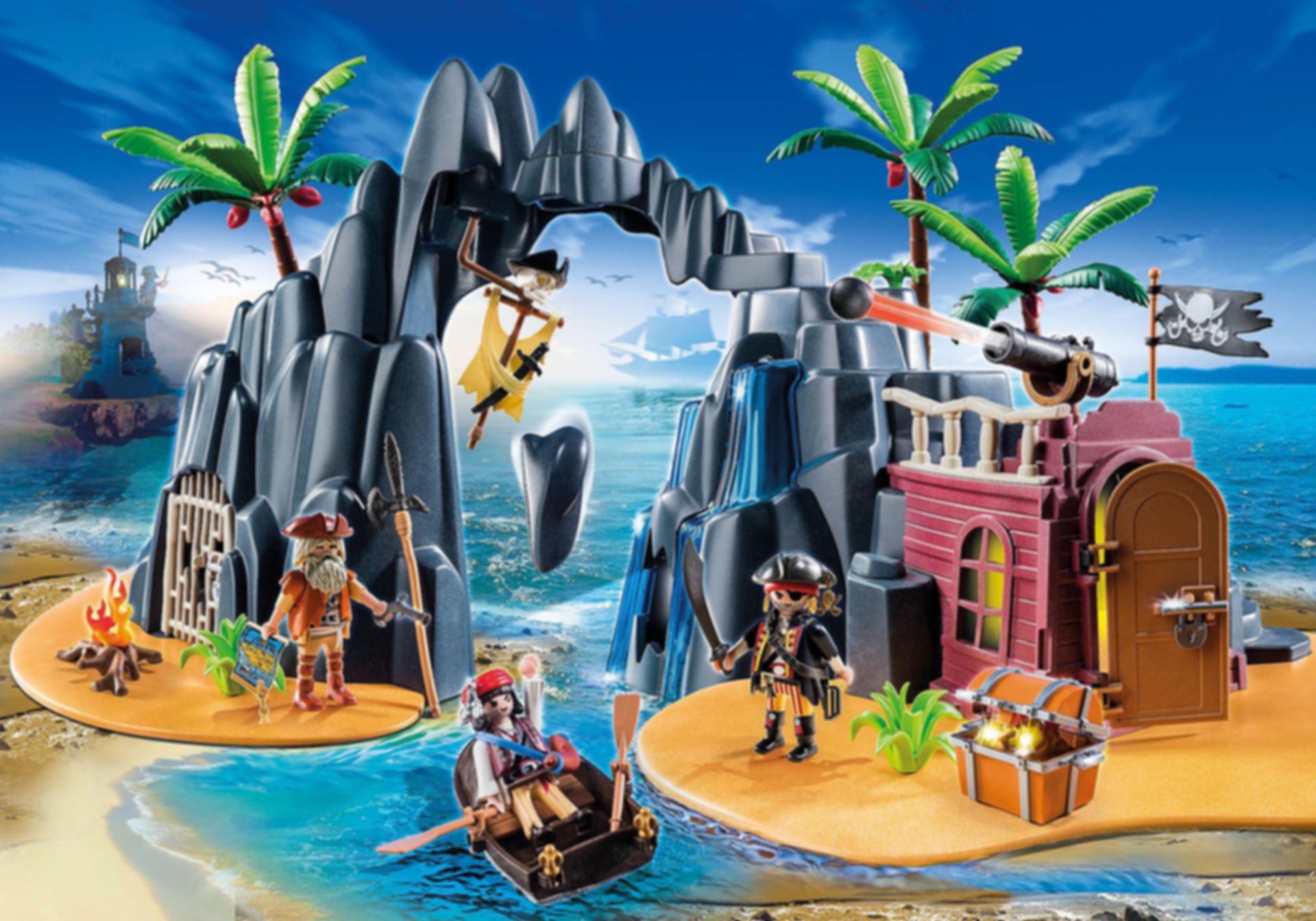 Playmobil® Pirates Pirate Treasure Island gameplay