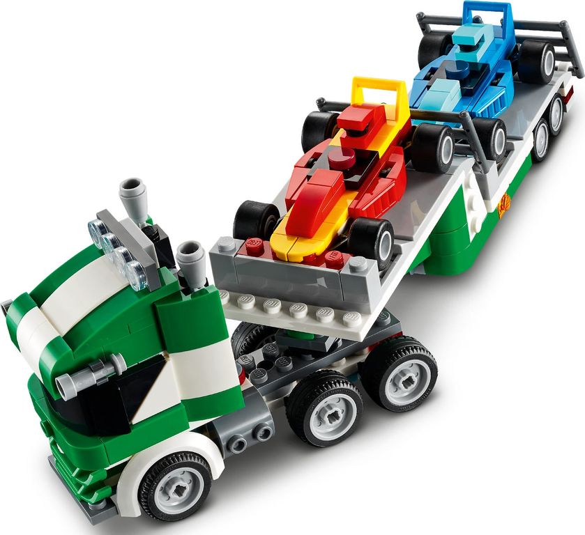 LEGO® Creator Le transporteur de voitures de course composants