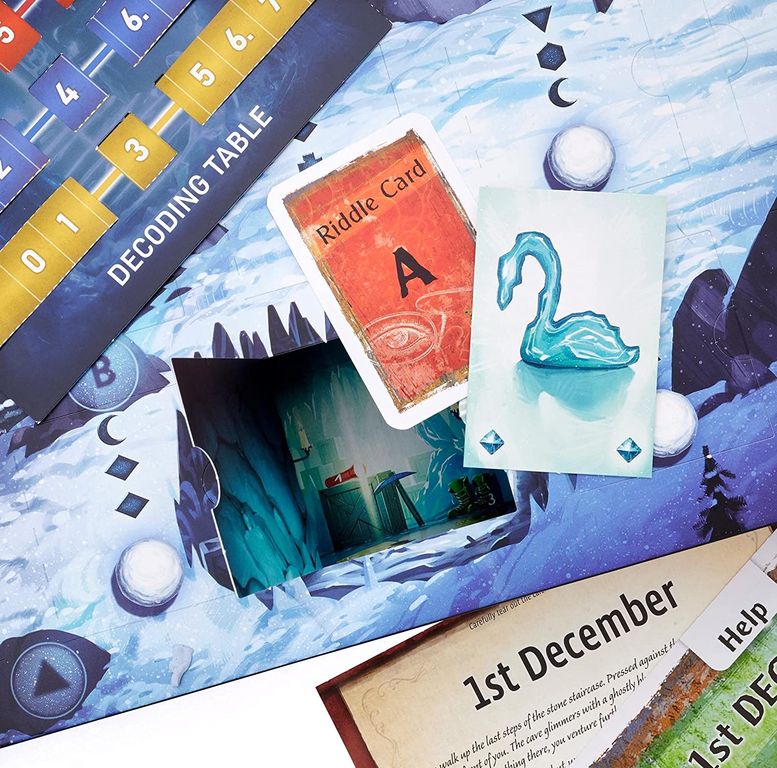 Exit: The Game – Advent Calendar: The Mystery of the Ice Cave componenti