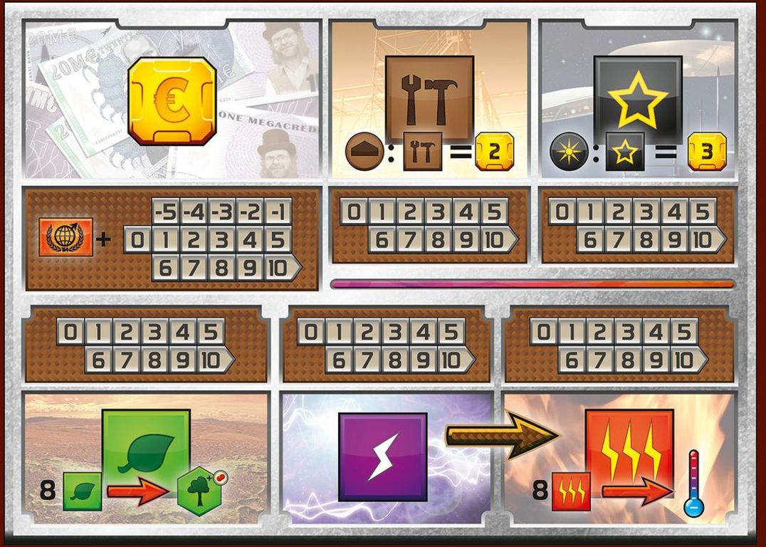 Terraforming Mars game board