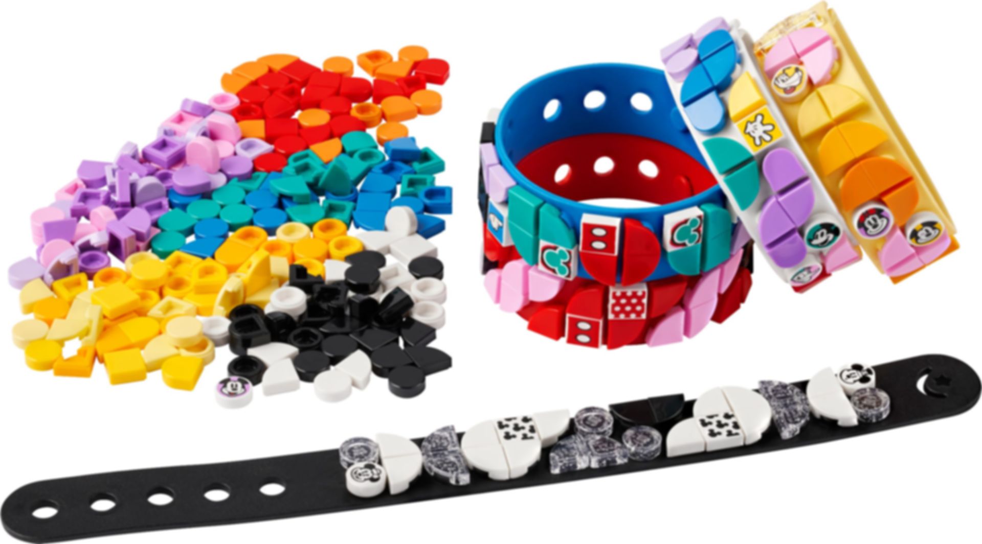 LEGO® DOTS Méga-boîte de bracelets Mickey et ses amis composants