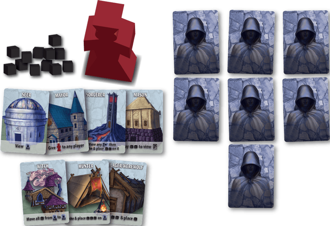 Ultimate Werewolf: Inquisition components