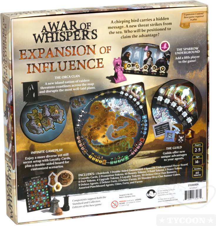 A War of Whispers: Expansion of Influence rückseite der box