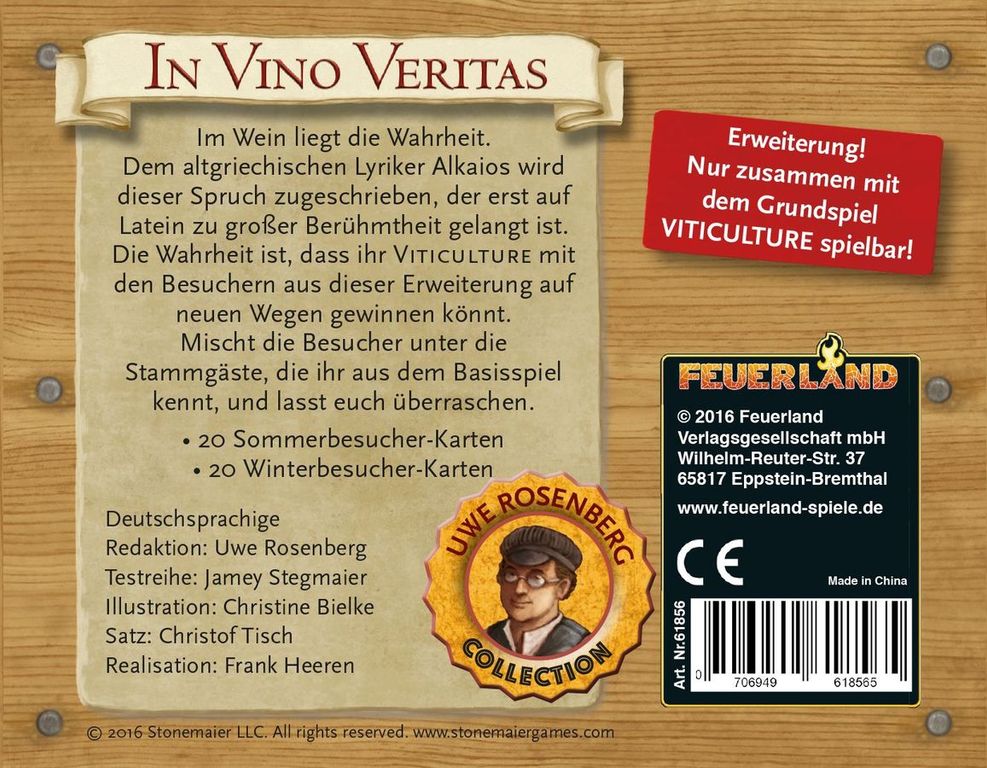 Viticulture: In Vino Veritas – Mehr Besucher beim Weinbau in der Toskana rückseite der box