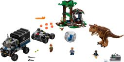 LEGO® Jurassic World Le Carnotaurus et la fuite en Gyrosphère composants