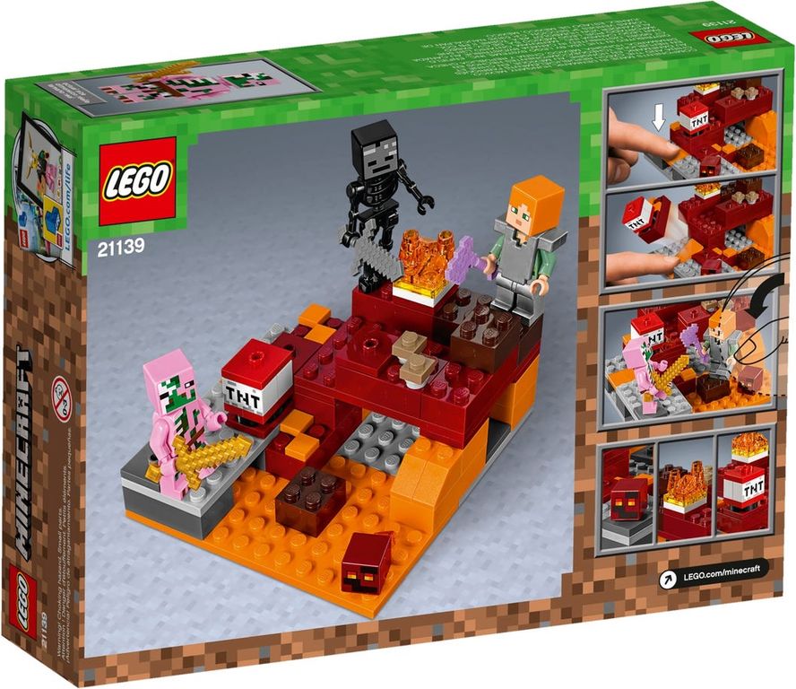 LEGO® Minecraft La bataille du Nether dos de la boîte